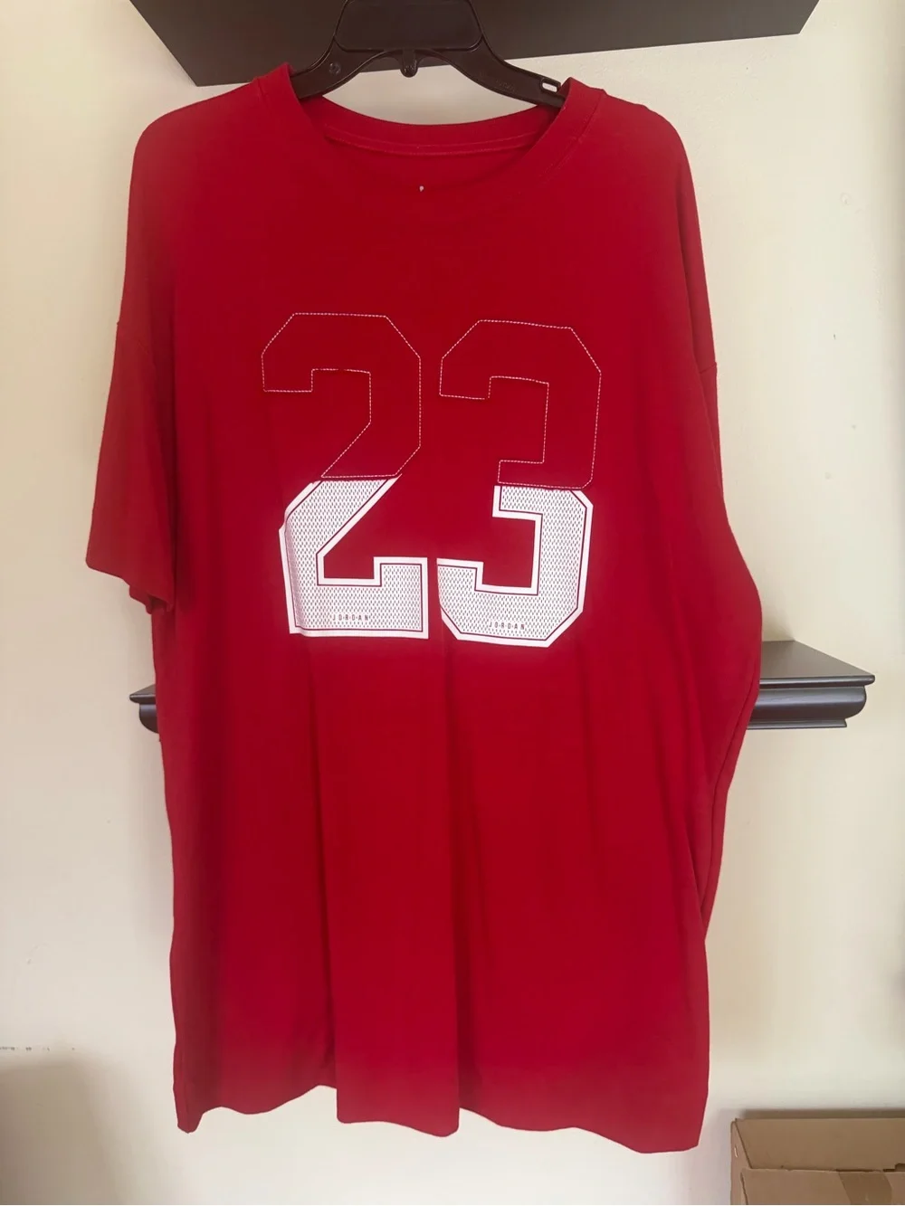 Jordan Red Men's Short-Sleeve '23' Graphic Jersey